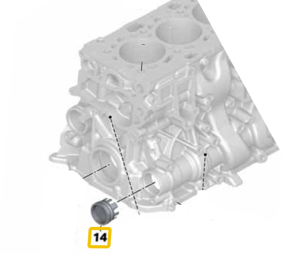 BMW Engine Balance End Cover W/ Seal OEM 11117797932 – image 3