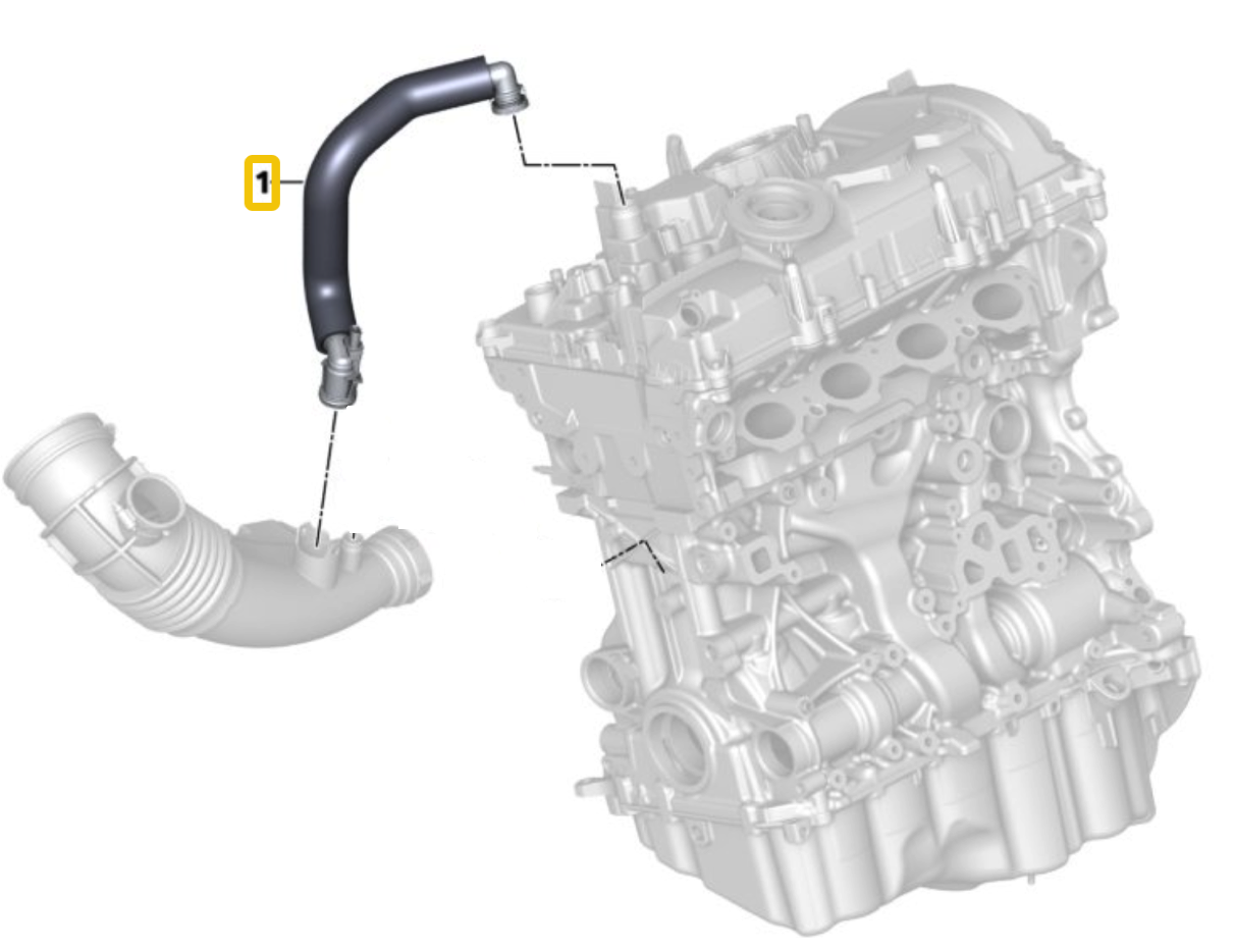 BMW G30 530e Crankcase Vent Hose By Rein 11157623745 – image 6