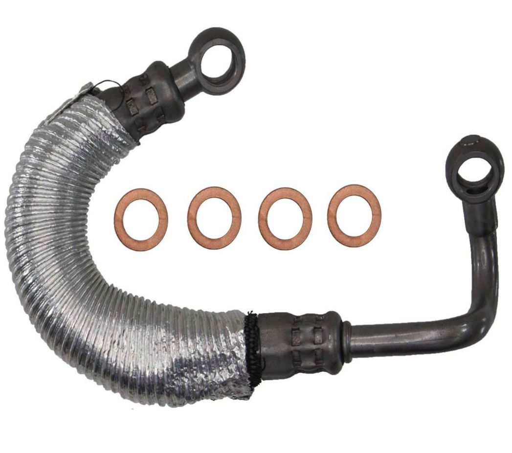 BMW E9X X5 335d Turbocharger Oil Line - Distribution Piece to Upper Turbocharger 11427795971