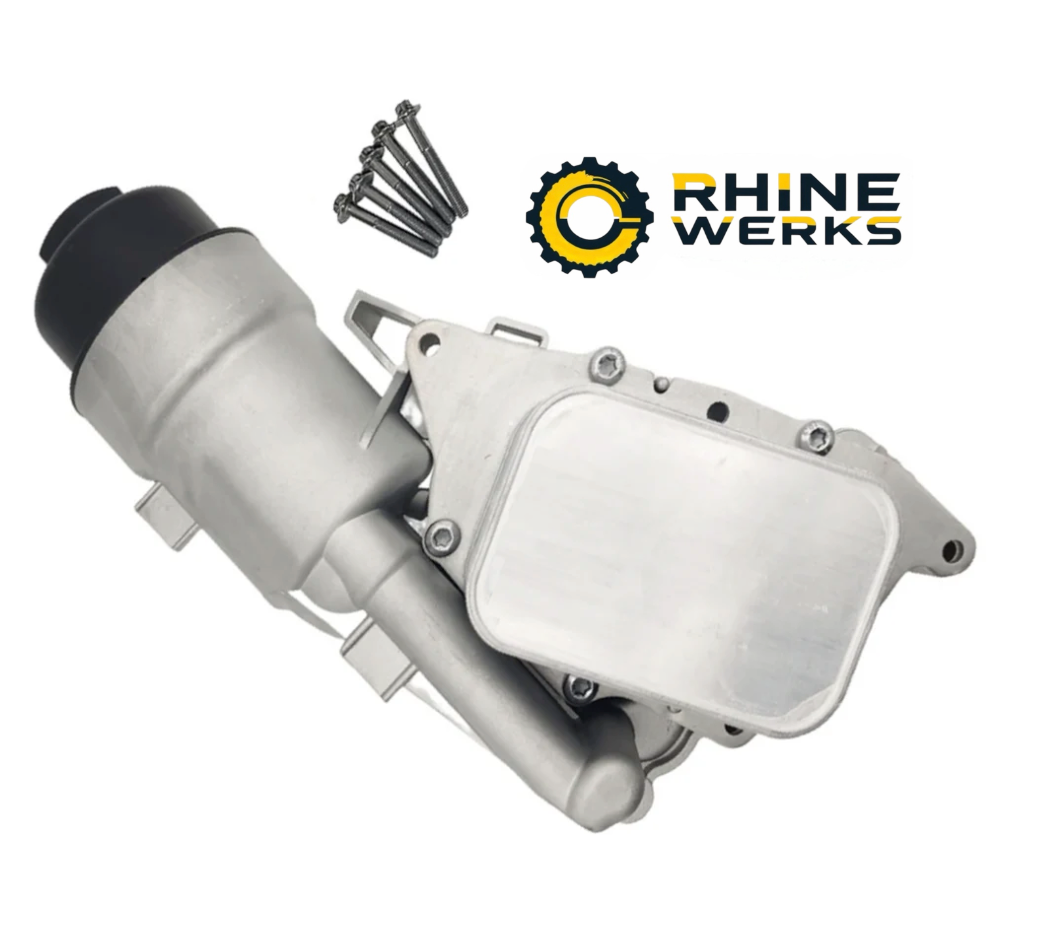 BMW F48 X1 Oil Filter Housing By RhineWerks W/OEM Filter 11428585235 (Upgraded Aluminum)