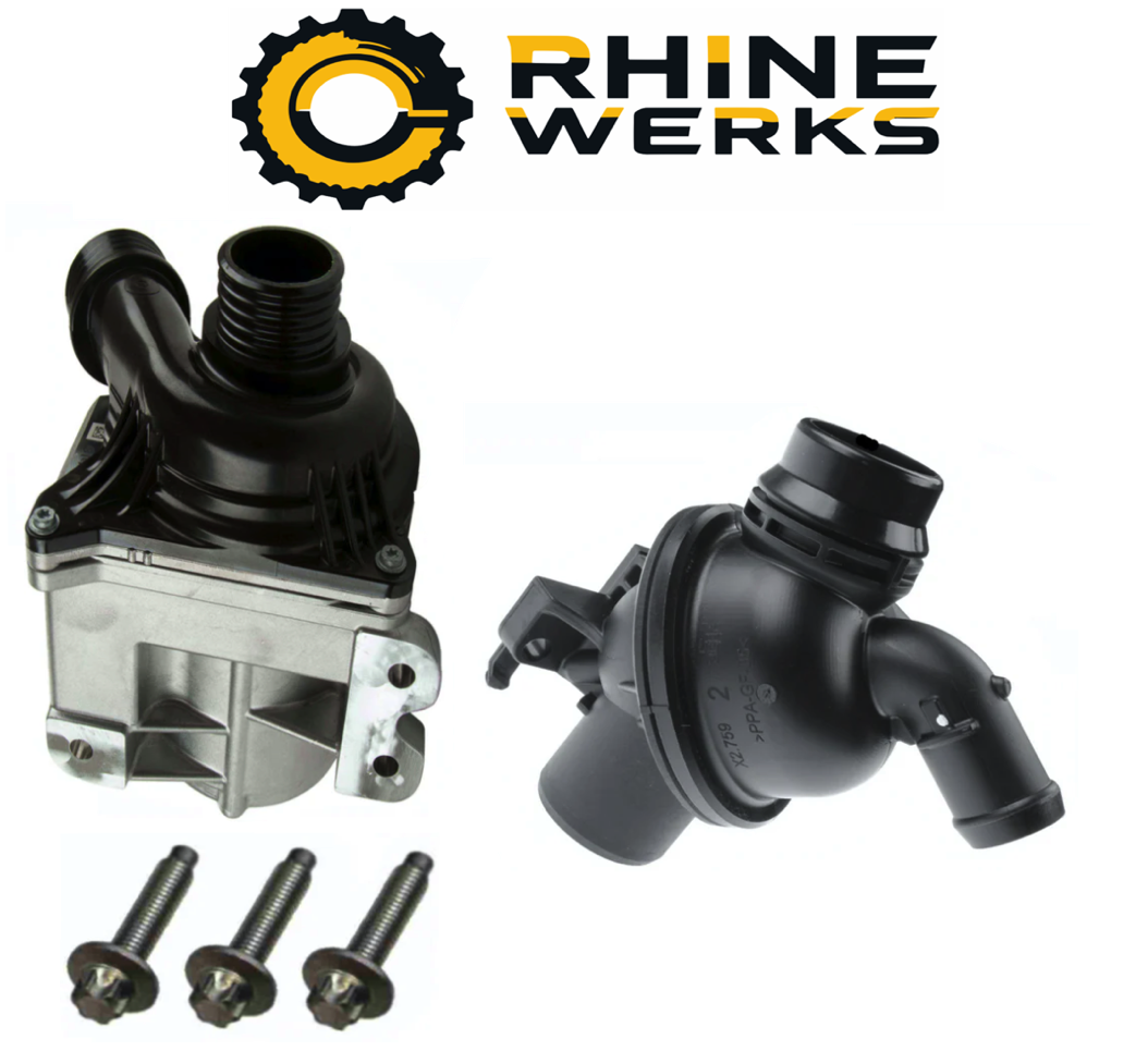 BMW F10 535i Electric Engine Cooling Water Pump & Thermostat Kit By RhineWerks 11515A05704