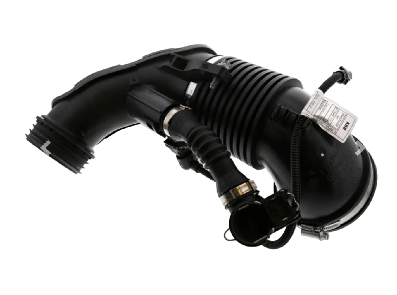BMW E9X 335d Intake Boot - From Air Mass Sensor OEM 13717808156 (Filtered Air Pipe)