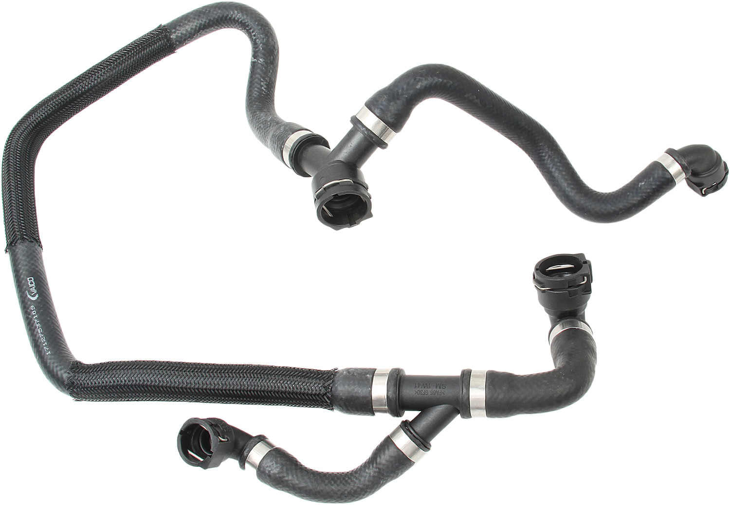 BMW E70 X5 Coolant Water Hose 4 Way By Vaico 17127537109 (3.0Liter Only)