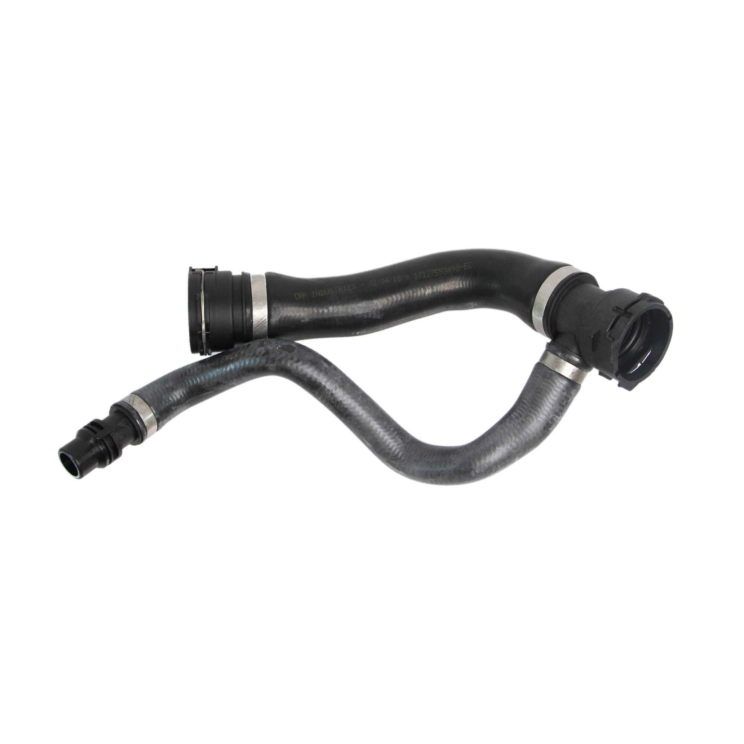 BMW E70 X5 3.0 Upper Engine Cooling Radiator Hose OEM 17127593490 – image 3