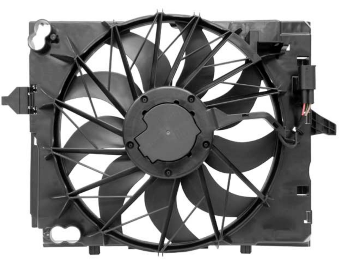 BMW E60 550i Auxiliary Engine Cooling Fan OEM 17427534911