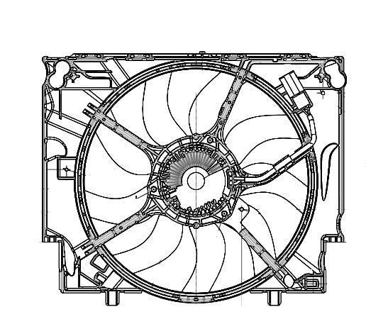 BMW E60 535i Auxiliary Cooling Fan Assembly OEM 17427603658 – image 4