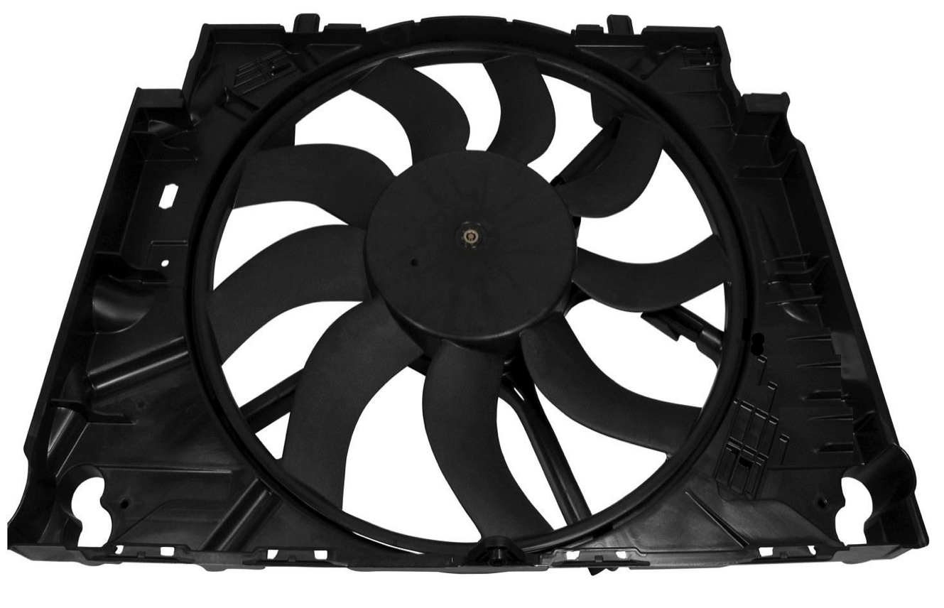 BMW E60 535i Auxiliary Cooling Fan Assembly OEM 17427603658