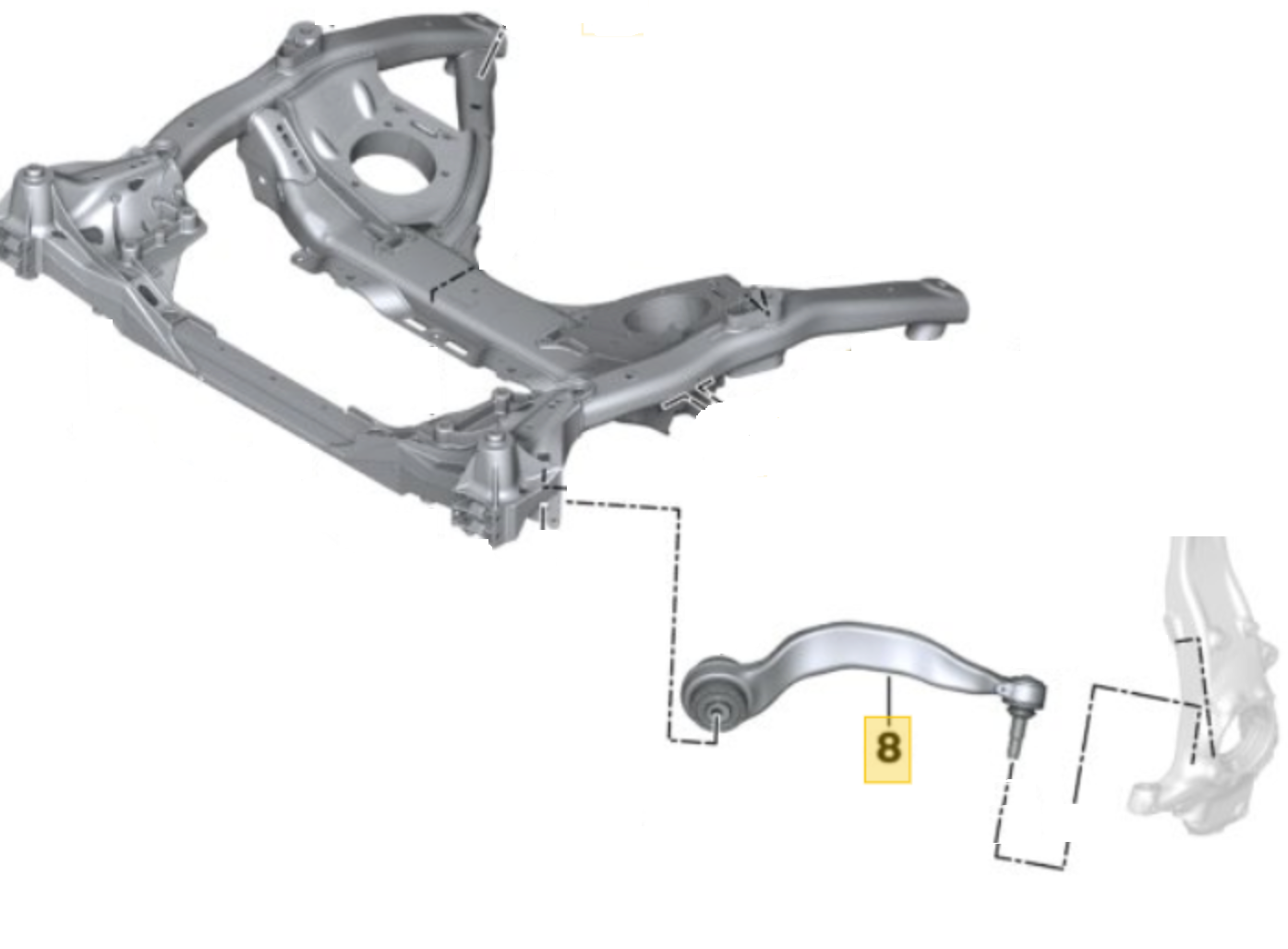 BMW G30 530i & 540i Control Arm / Tension Strut By Febi 31106861161 or 31106861162 – image 2