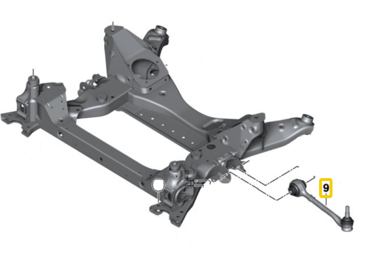 BMW G01 X3 & X4 Front Control Arm Assembly By Suspensia 31106870971 or 31106870972 – image 2