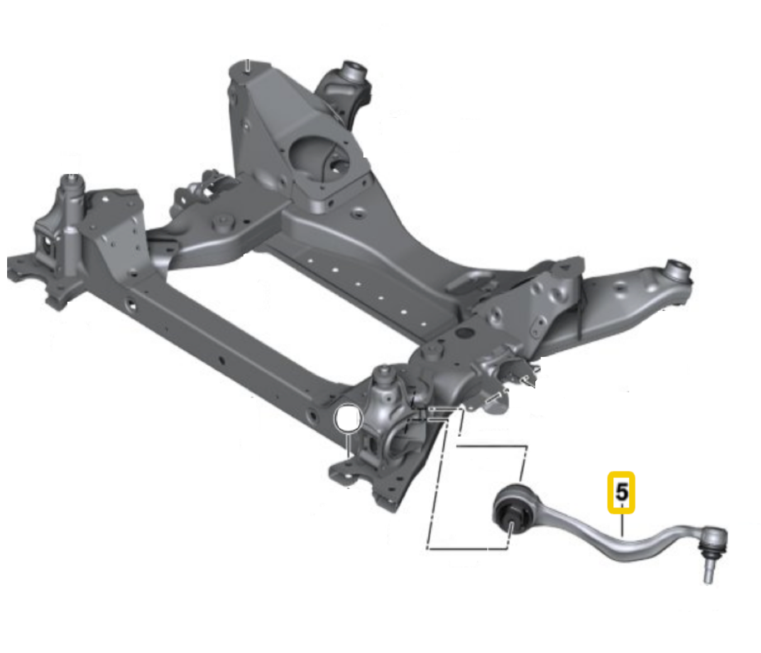 BMW G01 X3 & X4 Front Control Arm-Tension Arm Assembly By Meyle HD 31108854989 or 31108854990 – image 2