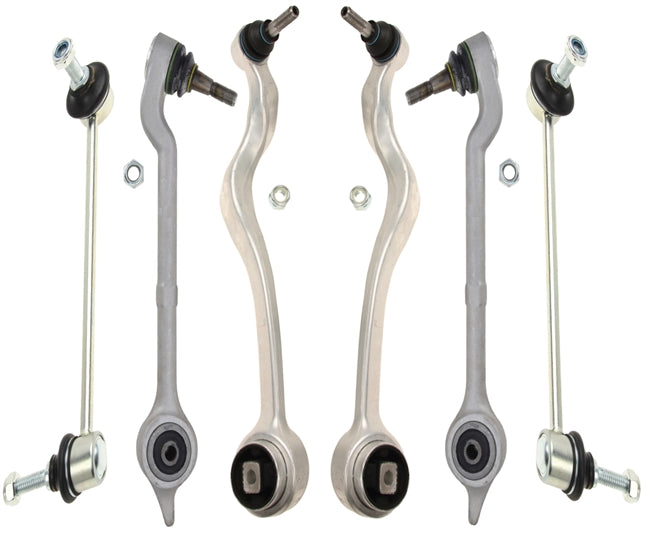 BMW E39 5-Series 6 Piece Front Control Arm Kit By Delphi