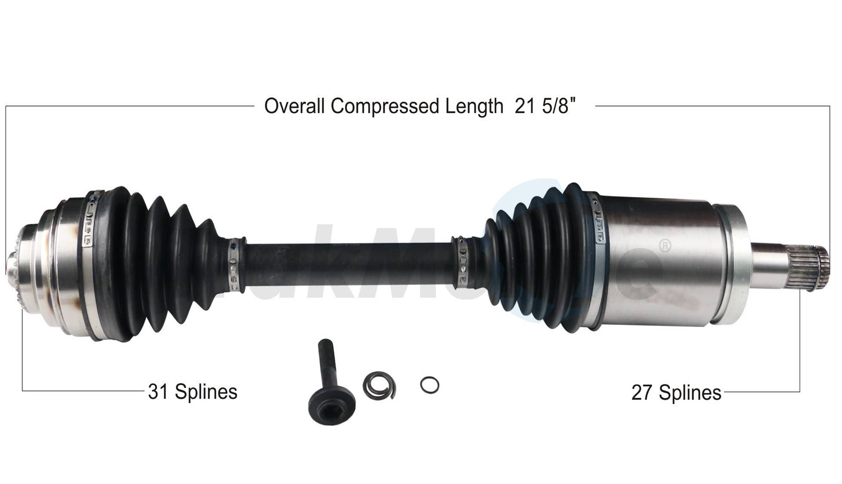 F30 3-Series xDrive Front Driver Side Axle Assembly By Surtrak 31607597693