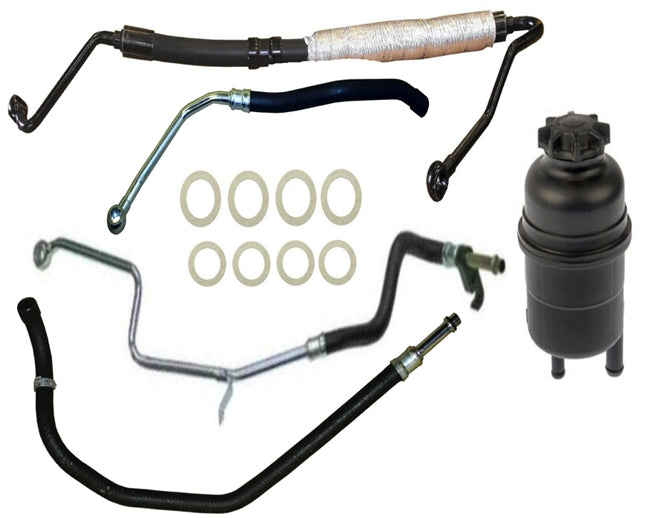 BMW E39 540i Power Steering Hose Refresh Kit W/ Reservoir 32411093926