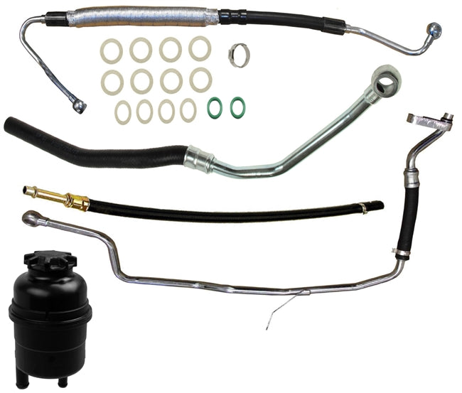 BMW E38 7-Series Power Steering Hose Kit W/ Reservoir 32411093929