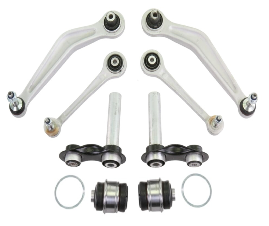 BMW E39 5-Series 8 Piece Rear Control Arm Kit By Delphi-Febi