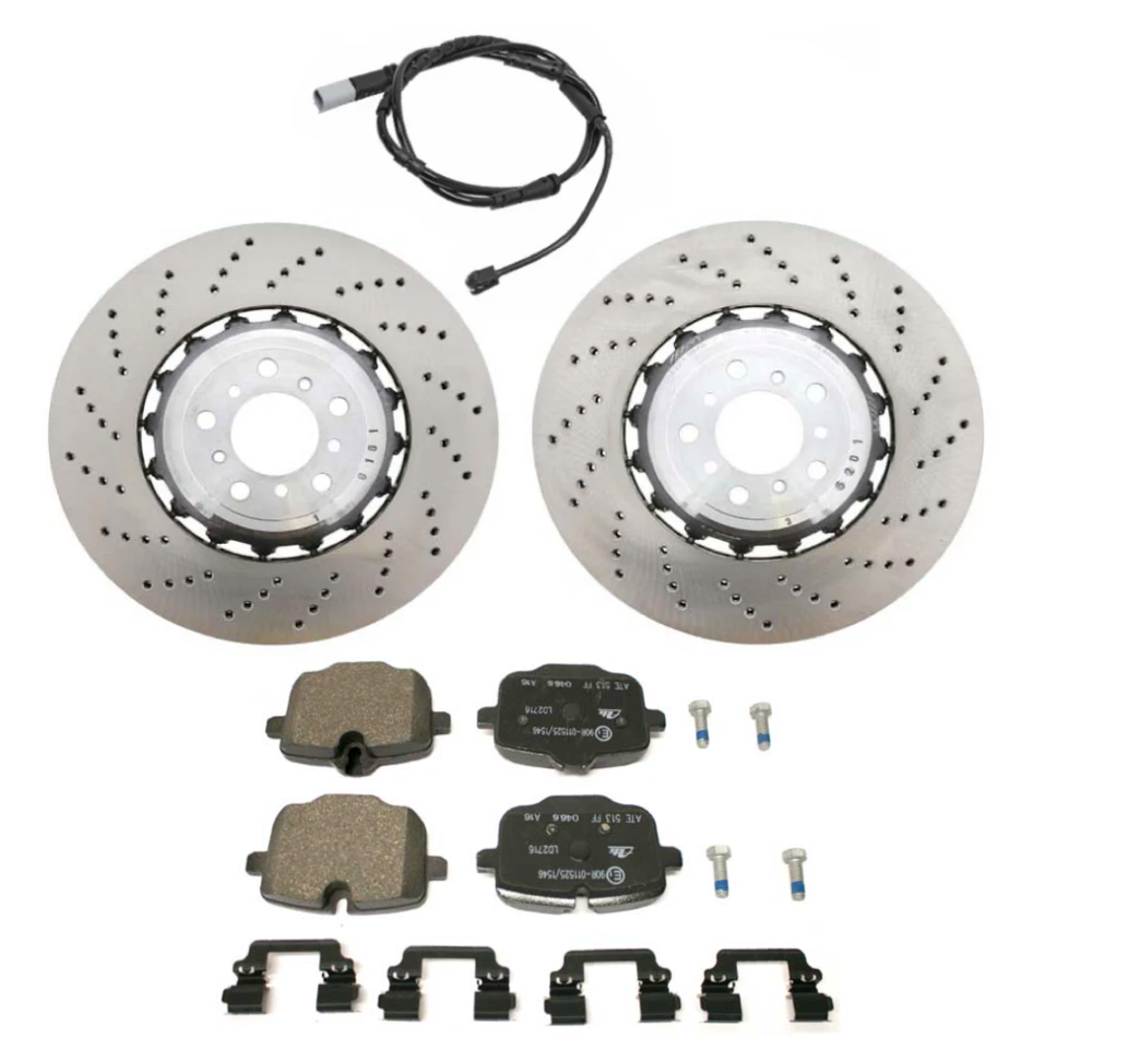 BMW F10 M5 Rear Brake Kit W/ Pads & Sensor OEM 34212284103 & 34212284104