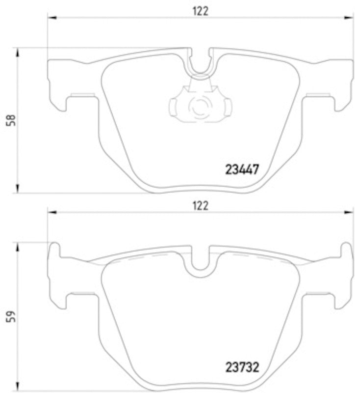 BMW E70 X5 Rear Brake Pad Set By Jurid-Pagid 34216776937 – image 2