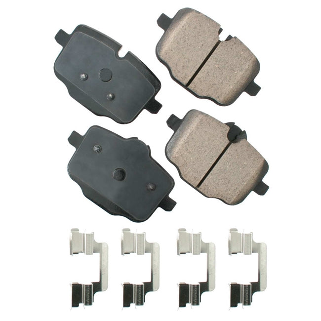 BMW F10 550i,550 xDrive Rear Ceramic Brake Pad Set By Akebono 34218847061