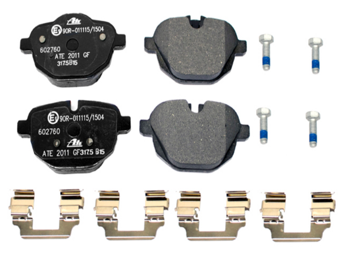 BMW G30 5-Series Rear Brake Pad Set By ATE OEM 34216892642 or 34216870552