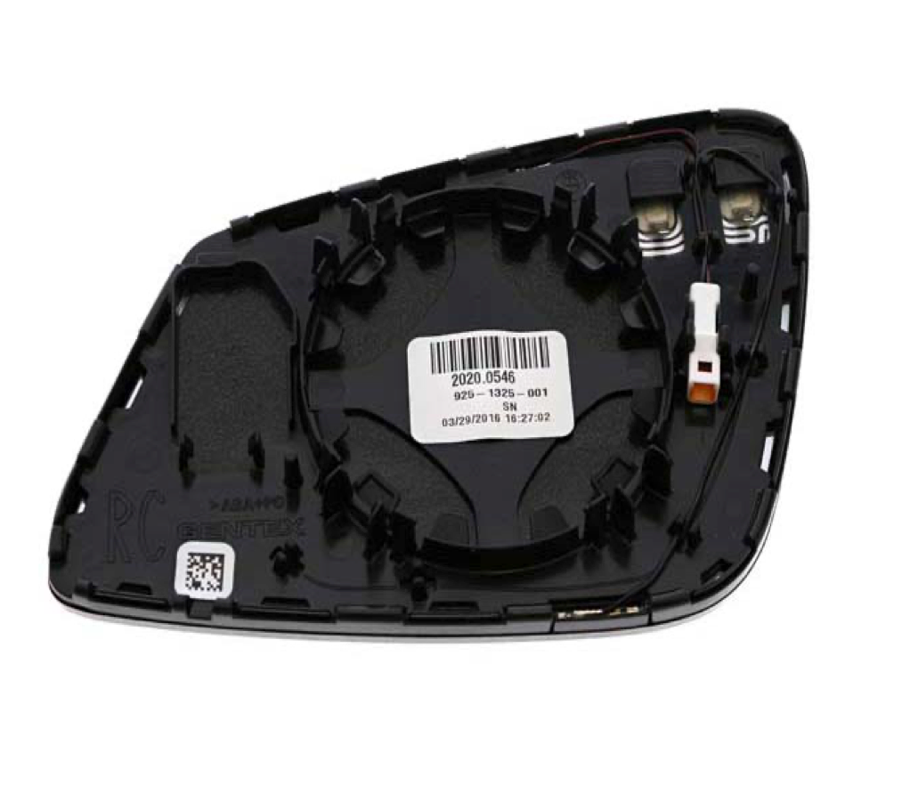 BMW F30 3-Series Passenger Door Mirror Glass OEM 51167285010 (With Auto Dim)