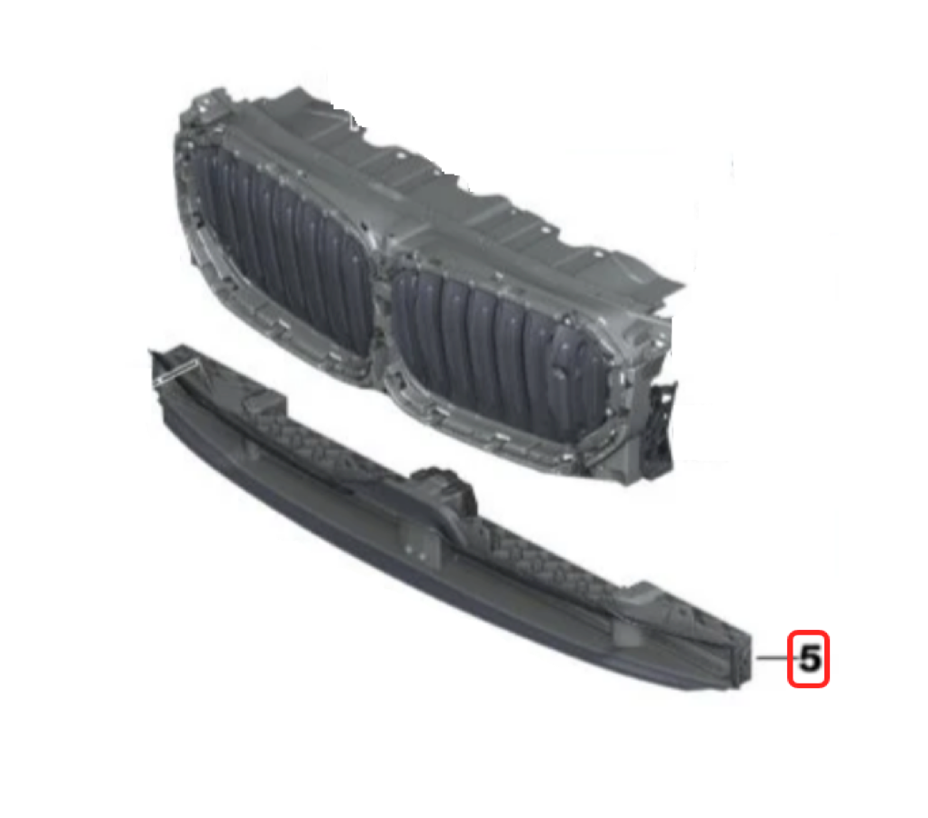BMW G05 X5 Engine Air Duct With Air Flap Control 51745A29C48 (Center)