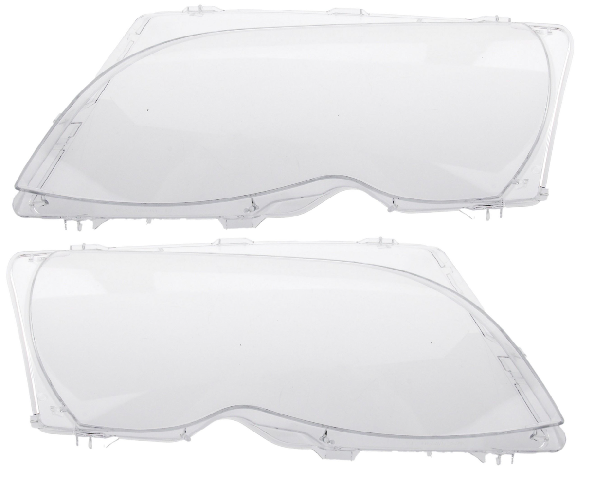 BMW E46 3-Series Headlight Lens Set By RhineWerks 63126924045 & 63126924046 (09/2001-2005)