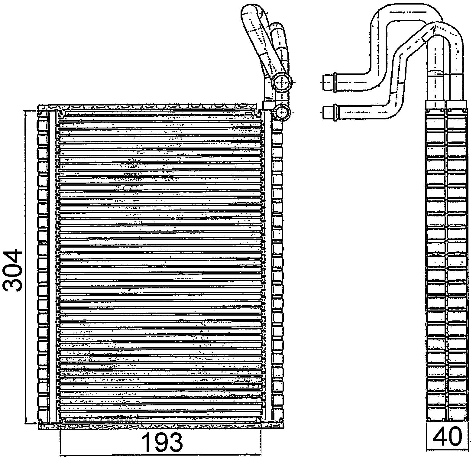 BMW E70 X5 AC Evaporator By Mahle Behr 64116806555 – image 3