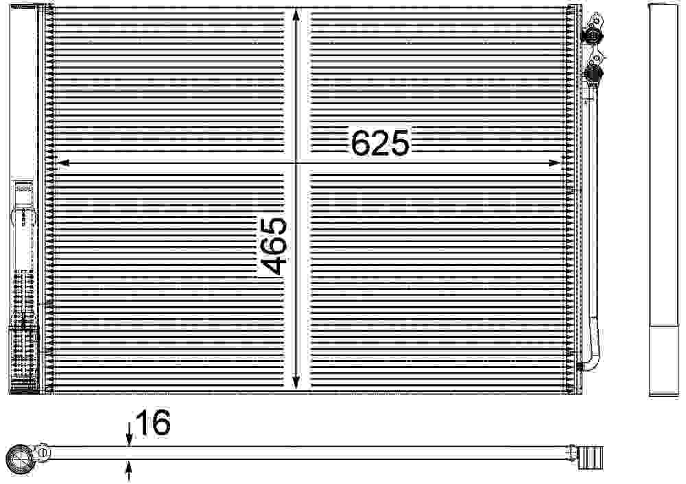 BMW F10 535i AC Condenser With Drier OEM 64509109723 – image 2