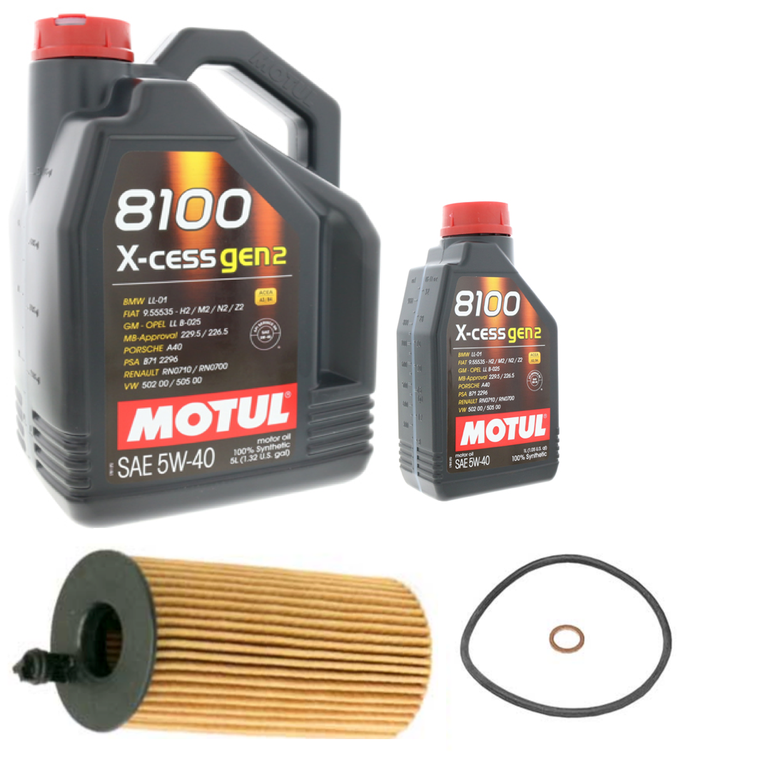 BMW F30 328d Diesel Engine Oil Change Kit By Motul 83212365949 (5W40)