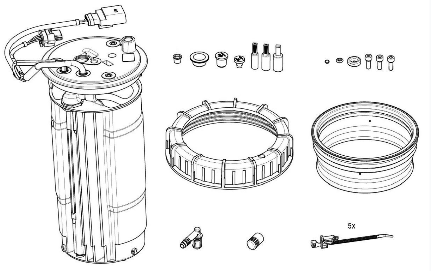 BMW 335d Diesel Emissions Fluid Heater Assembly OEM F01C600252 (BMW SCR Reservoir Heater Assembly) – image 3