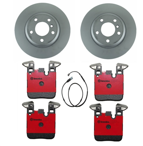 BMW F30 3-Series Rear Brake Kit W/ Ceramic Pads & Sensor (Models With Sport Brakes)