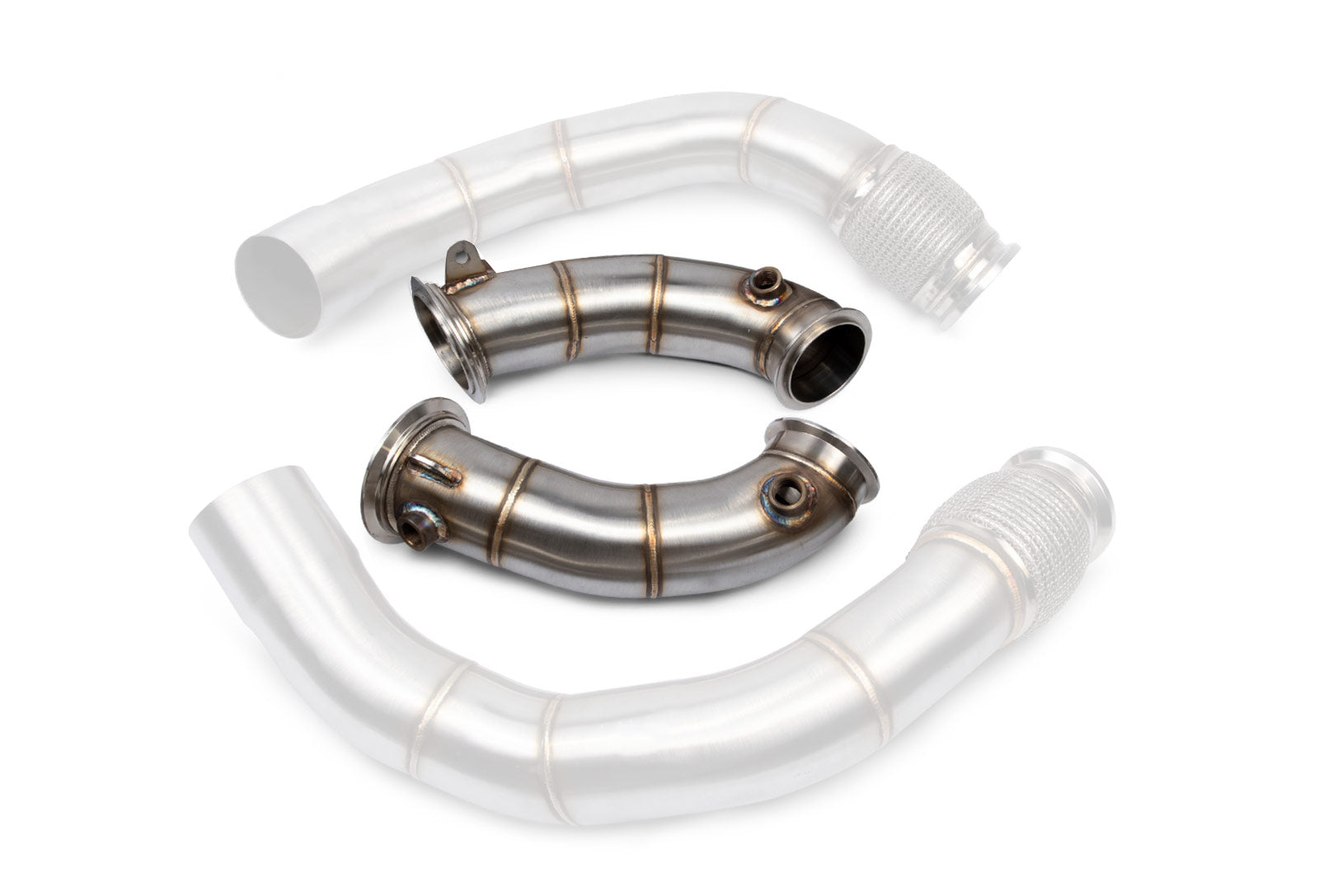 VRSF Stainless Steel Race Downpipes for 2018 – 2021 BMW M5 F90 S63 10152050 – image 2