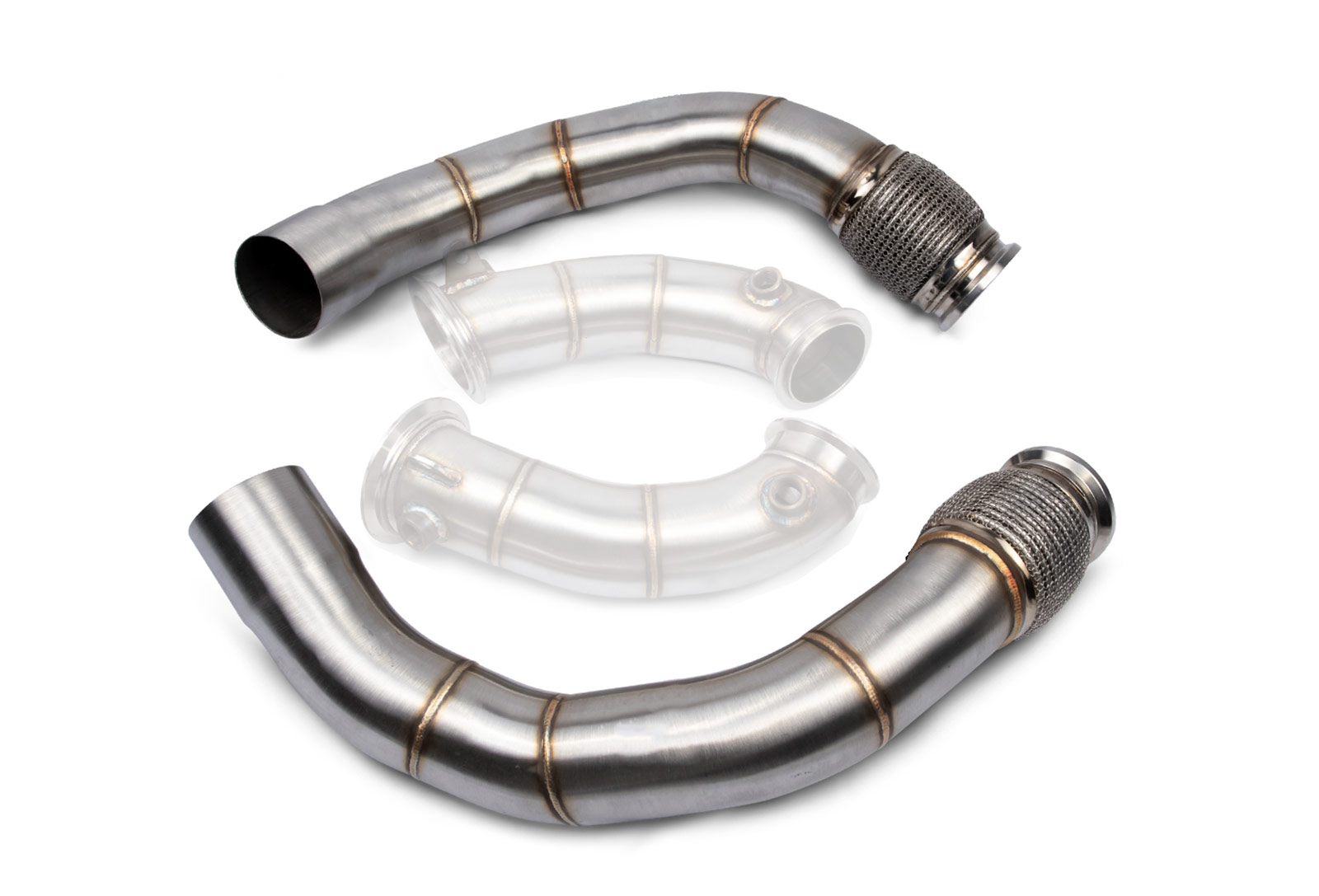 VRSF Stainless Steel Race Downpipes for 2018 – 2021 BMW M5 F90 S63 10152050 – image 3