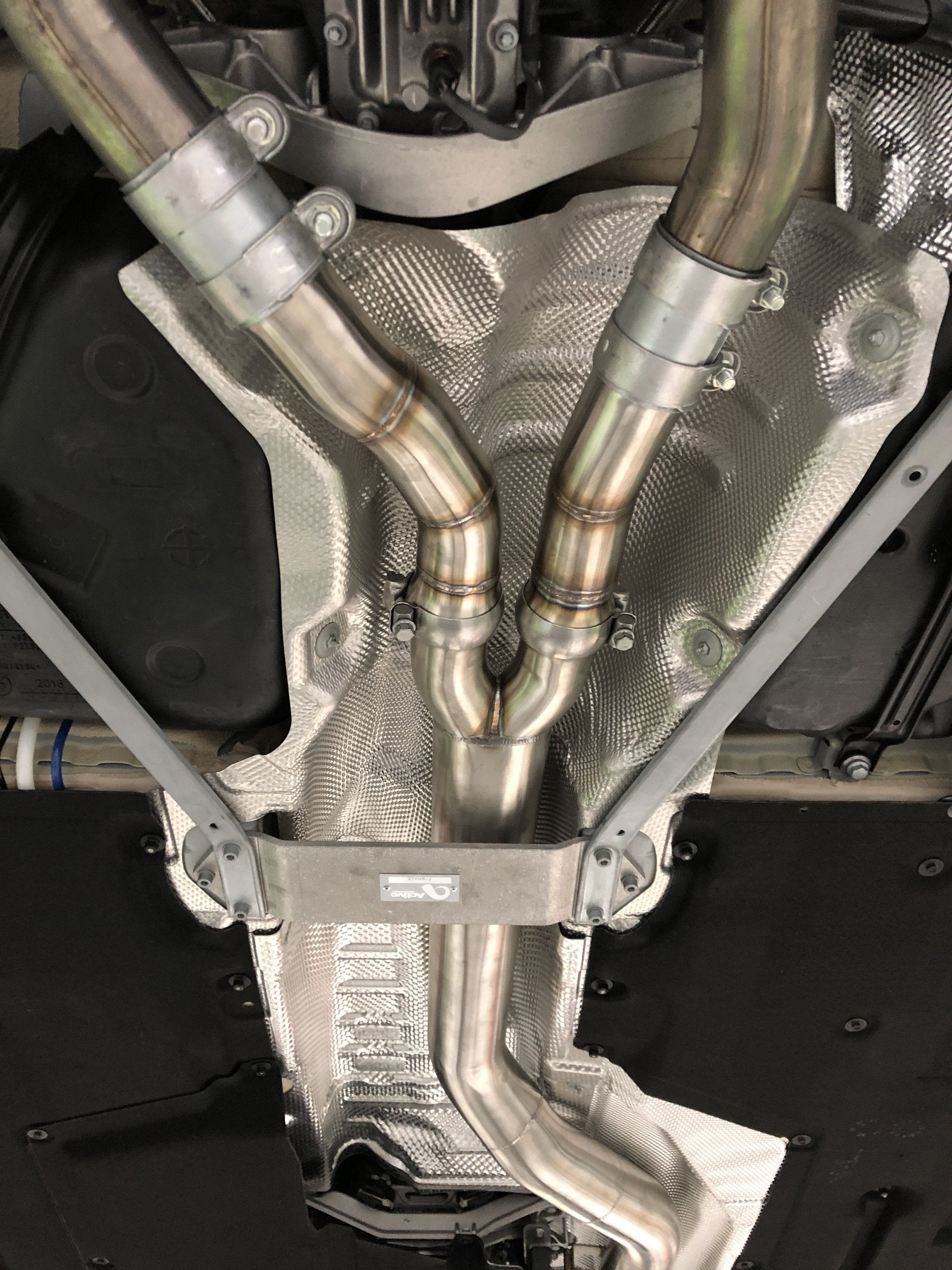 Active Autowerke F87 BMW M2 COMPETITION MID PIPE INCLUDES ACTIVE F-BRACE 11-050