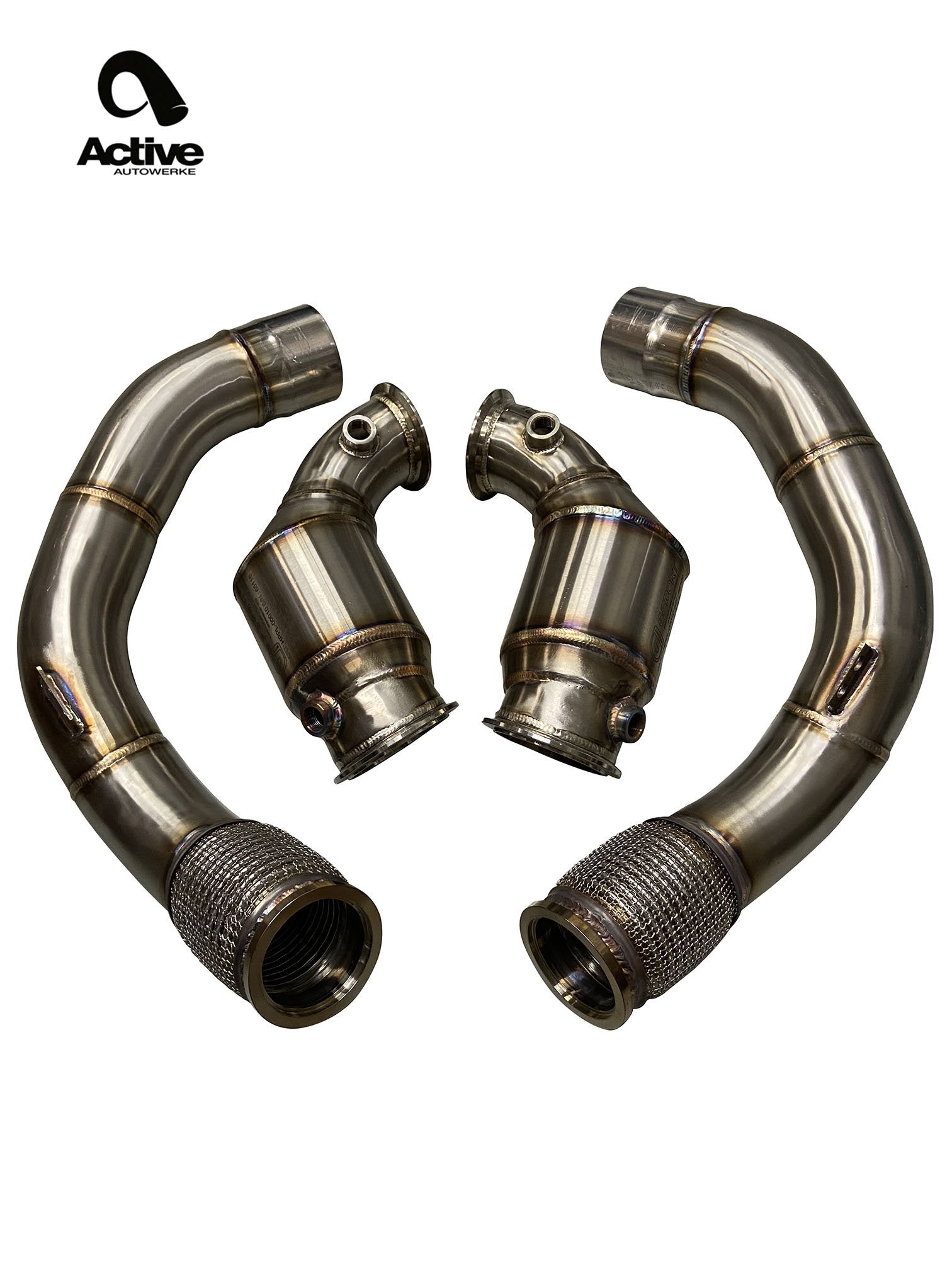 Active Autowerke F90 M5/M8 X5M/X6M CATTED DOWNPIPES 11-063 – image 3