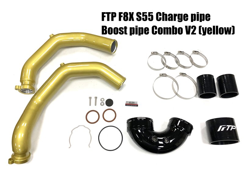 FTP BMW S55 Charge pipe+Boost pipe combo V2 for F80 M3/F82 M4 – image 12