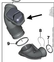 FTP F2X F3X B48 intake pipe ( inlet pipe) – image 6