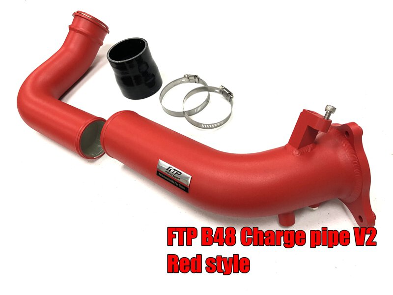 FTP BMW B48 B46 2.0T charge pipe V2 Red Style – image 2