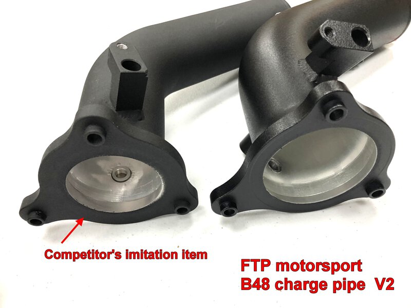 FTP BMW B48 B46 2.0T charge pipe V2 Red Style – image 11