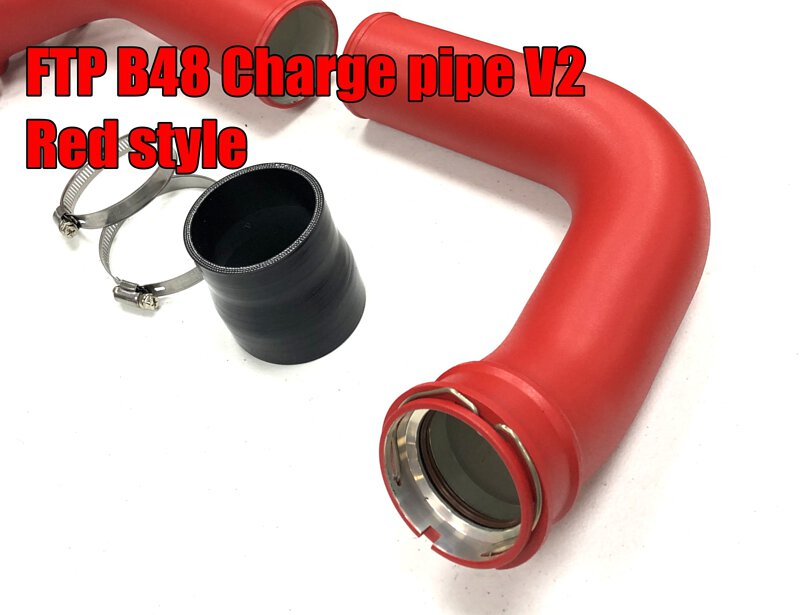 FTP BMW B48 B46 2.0T charge pipe V2 Red Style – image 3