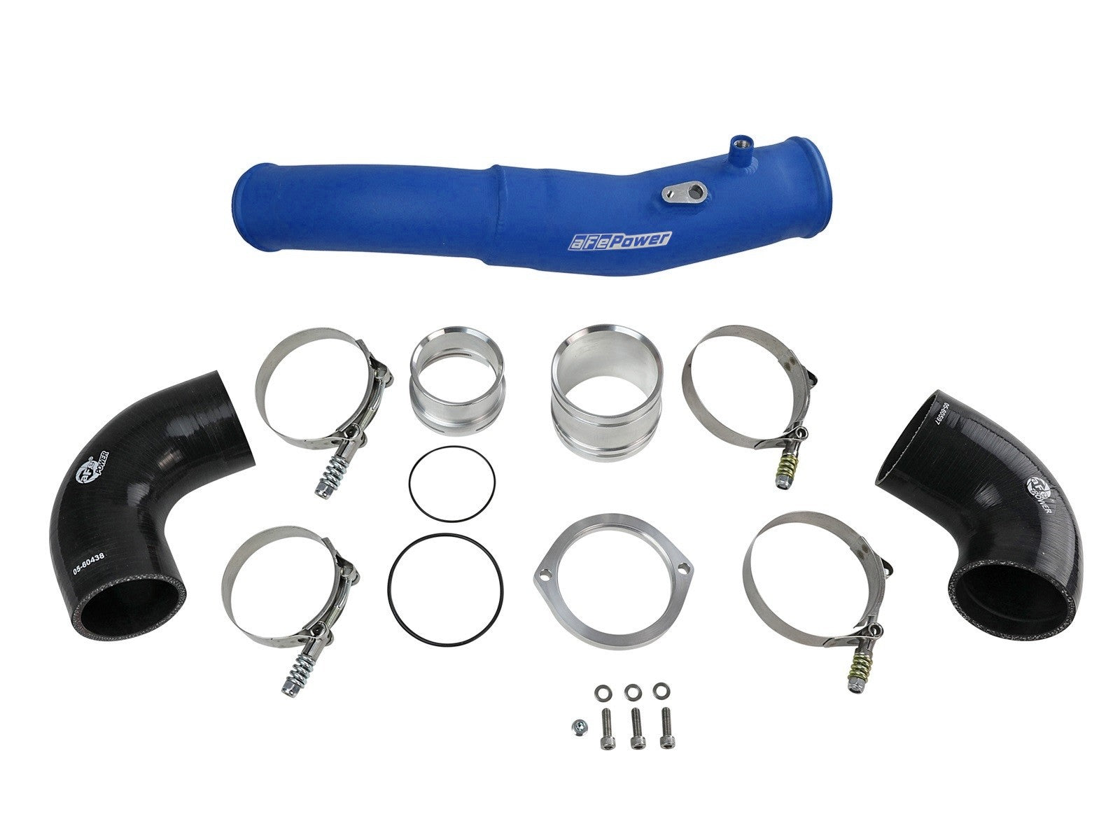 AFE Power BladeRunner 2-1/2 IN to 3 IN Aluminum Hot-Side Charge Pipe Blue 46-20408-L – image 2