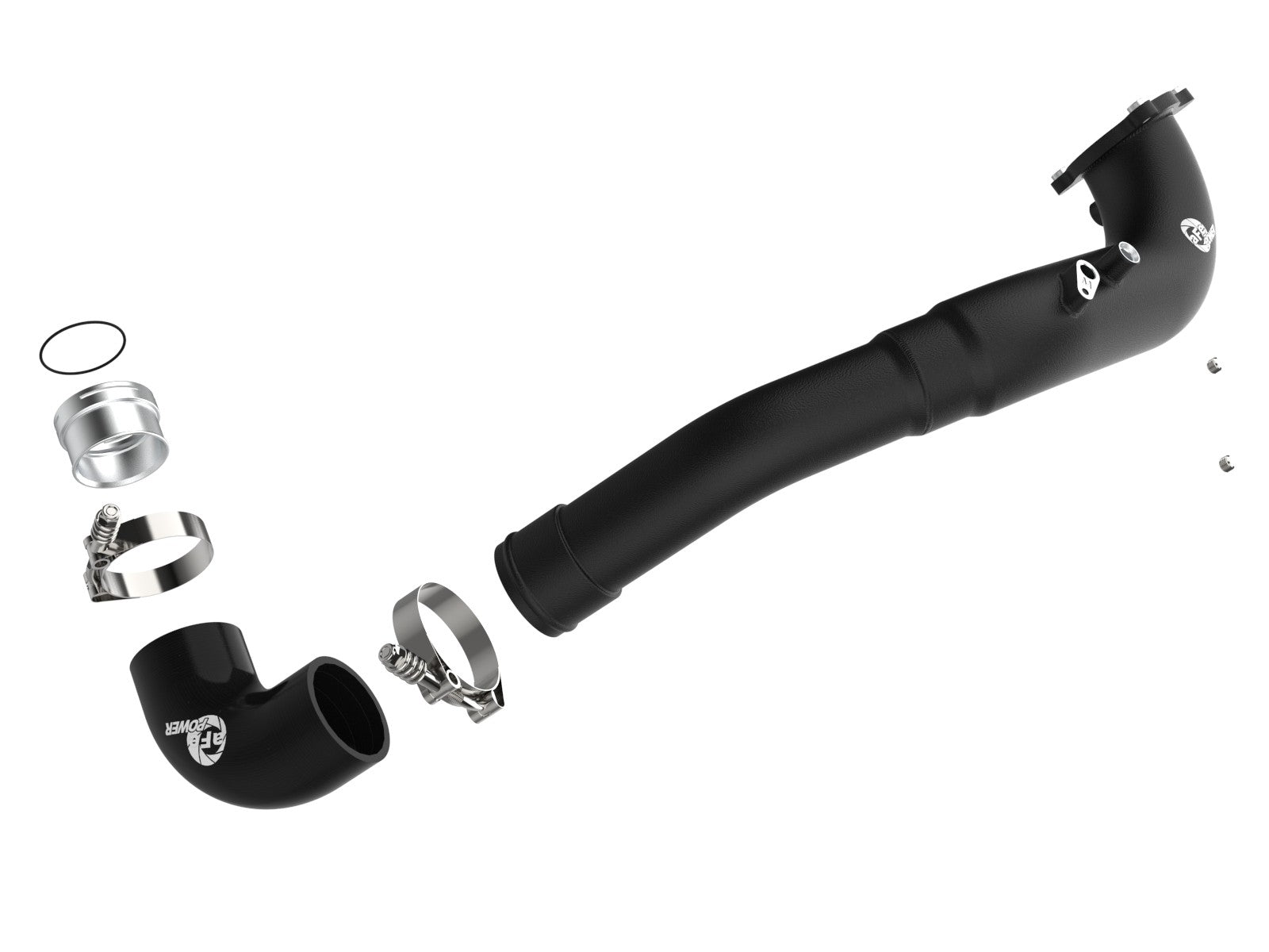 AFE Power BladeRunner 2-1/4 IN to 2-3/4 IN Aluminum Hot Charge Pipe Black 46-20548-B – image 3