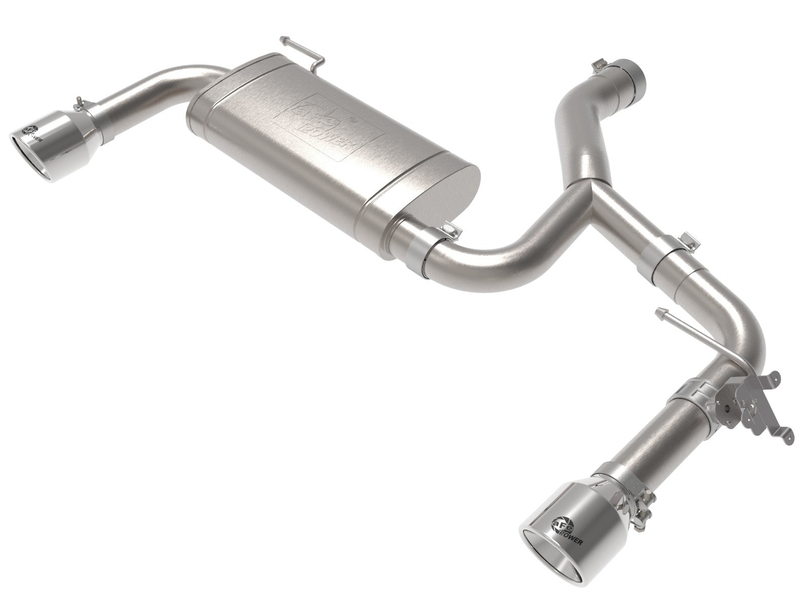 AFE Power MACH Force-Xp 3 IN to 2-1/2 IN 304 Stainless Steel Axle-Back Exhaust System 49-36349-B – image 5