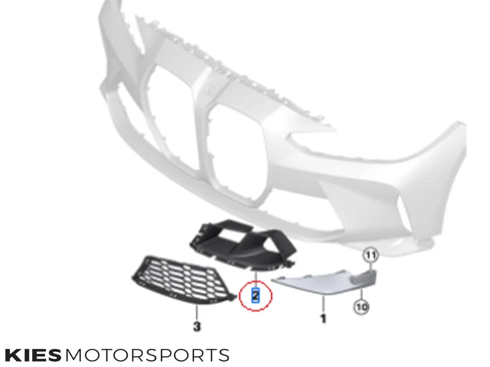 Genuine BMW M3 (G80) / M4 (G82) M Carbon Fiber Air Inlet Frame – image 3