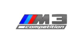 Genuine BMW M3 (G80) Competition Gloss Black Emblem