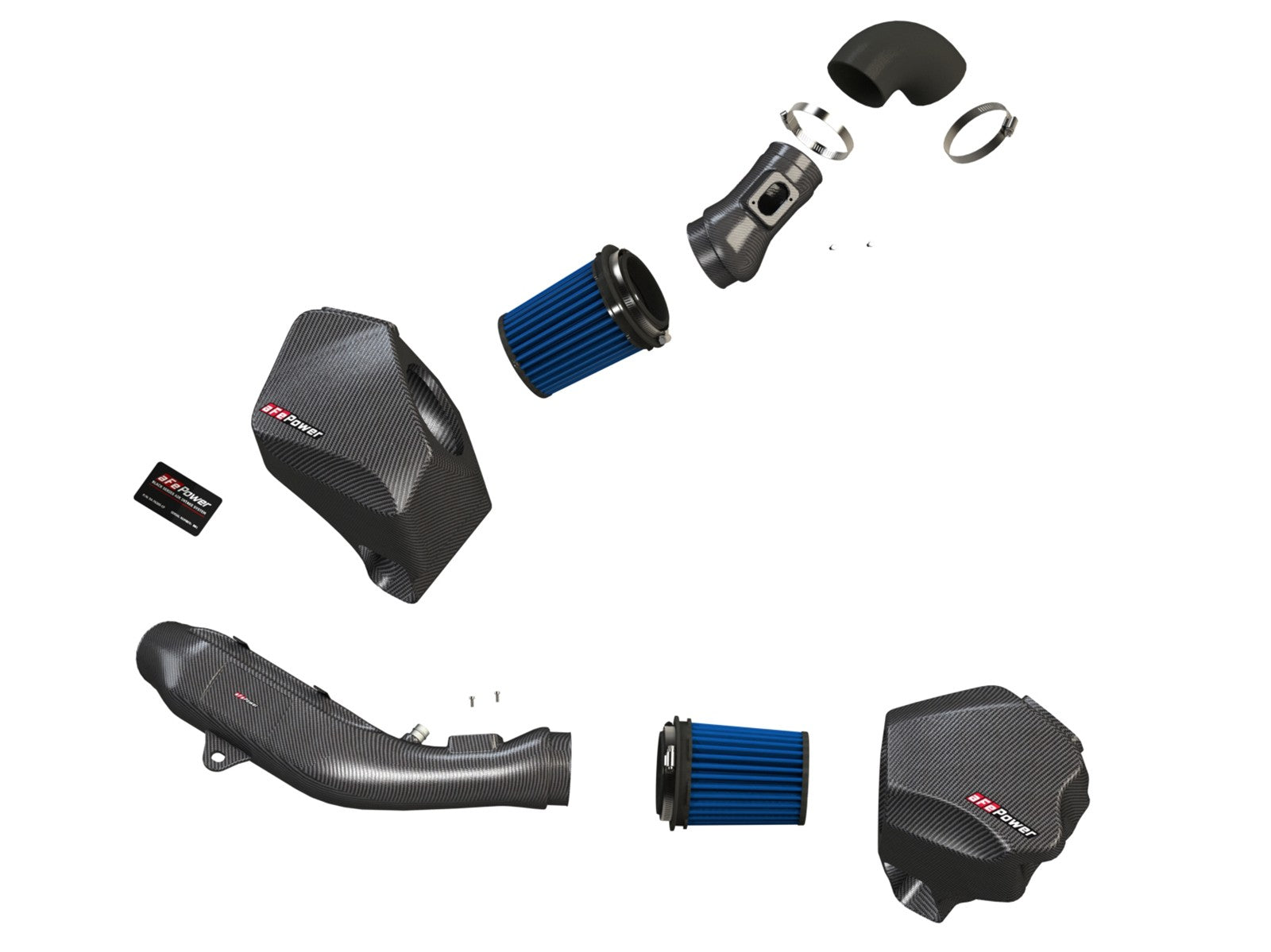 AFE Power Black Series Momentum Carbon Fiber Cold Air Intake System 54-76305 – image 3
