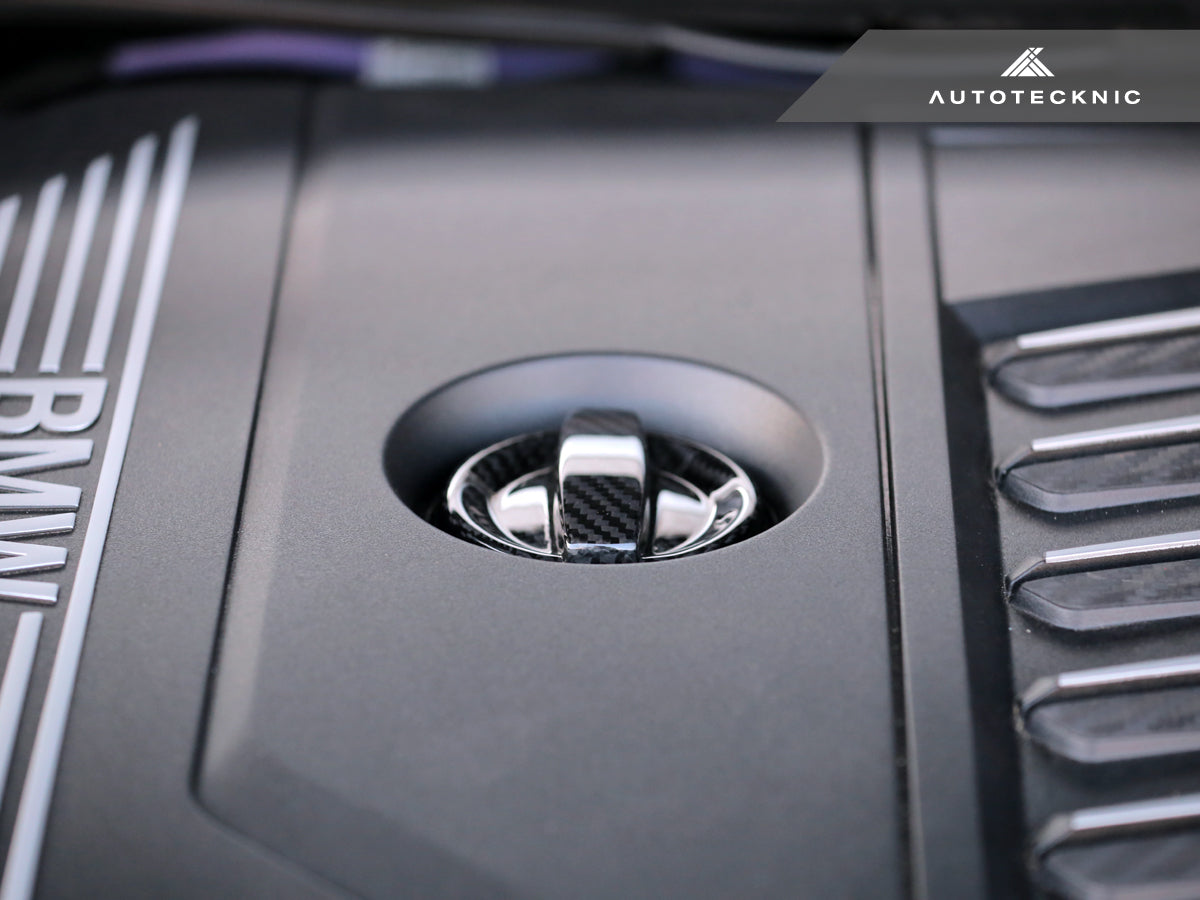 AUTOTECKNIC DRY CARBON COMPETITION OIL CAP COVER - G30 5-SERIES ATK-BM-0007-G30-BC – image 3