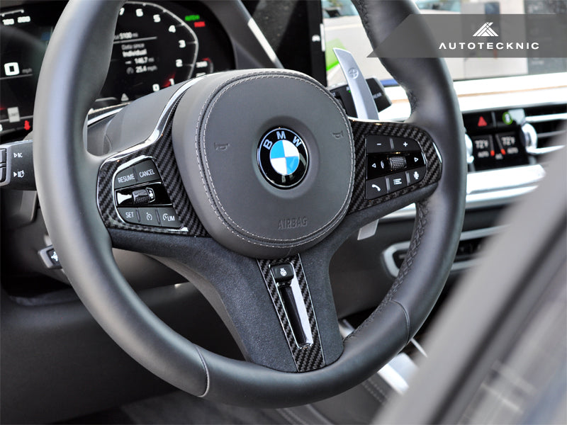 AUTOTECKNIC CARBON ALCANTARA STEERING WHEEL TRIM - G05 X5 | G06 X6 | G07 X7 ATK-BM-0282-LCI-S – image 3