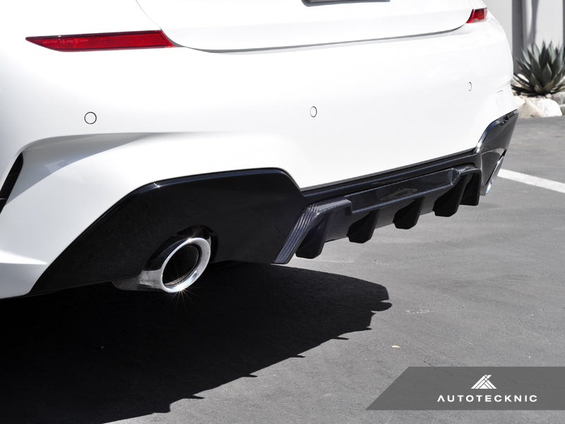 AUTOTECKNIC DRY CARBON EXTENDED-FIN COMPETITION REAR DIFFUSER - G20 3-SERIES ATK-BM-0353 – image 3