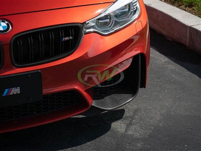 RW Carbon BMW M3/M4 Carbon Fiber Perf Style Splitters bmwf82m402